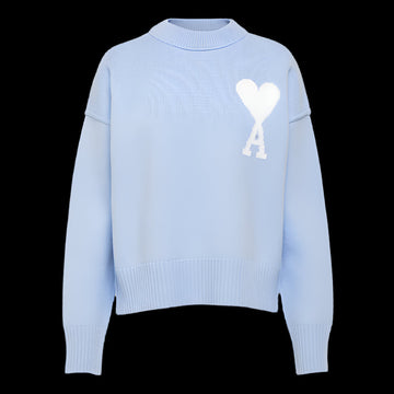 AMI Paris Sweater Light Blue