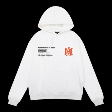 Amiri ‘Manafactured In Italy’ Hoodie White