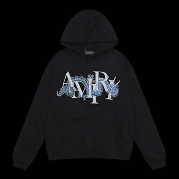 Amiri Hoodie Black Dragon
