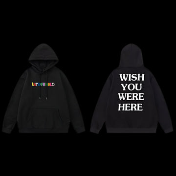 Astroworld Wish You Were Here Hoodie Black