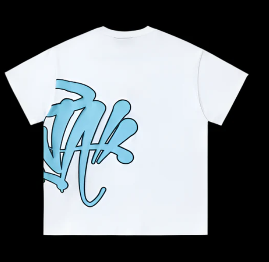 Syna World Short Set White & Cyan