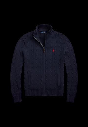 Ralph lauren cable knit quarter zip